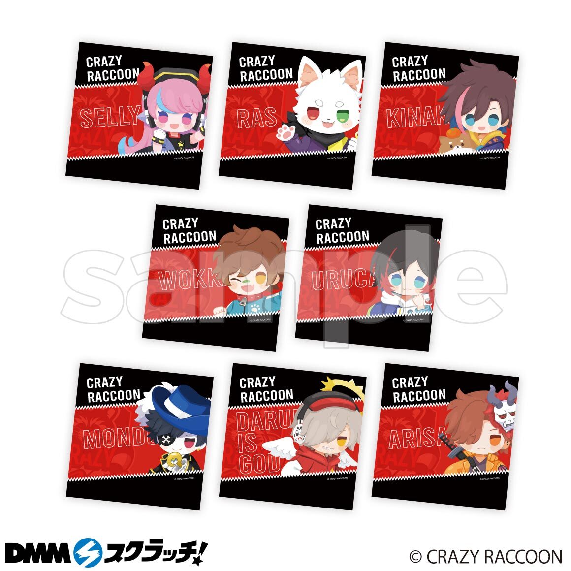 Crazy Raccoon スクラッチ第一弾 3月24日（金）より期間限定で販売開始