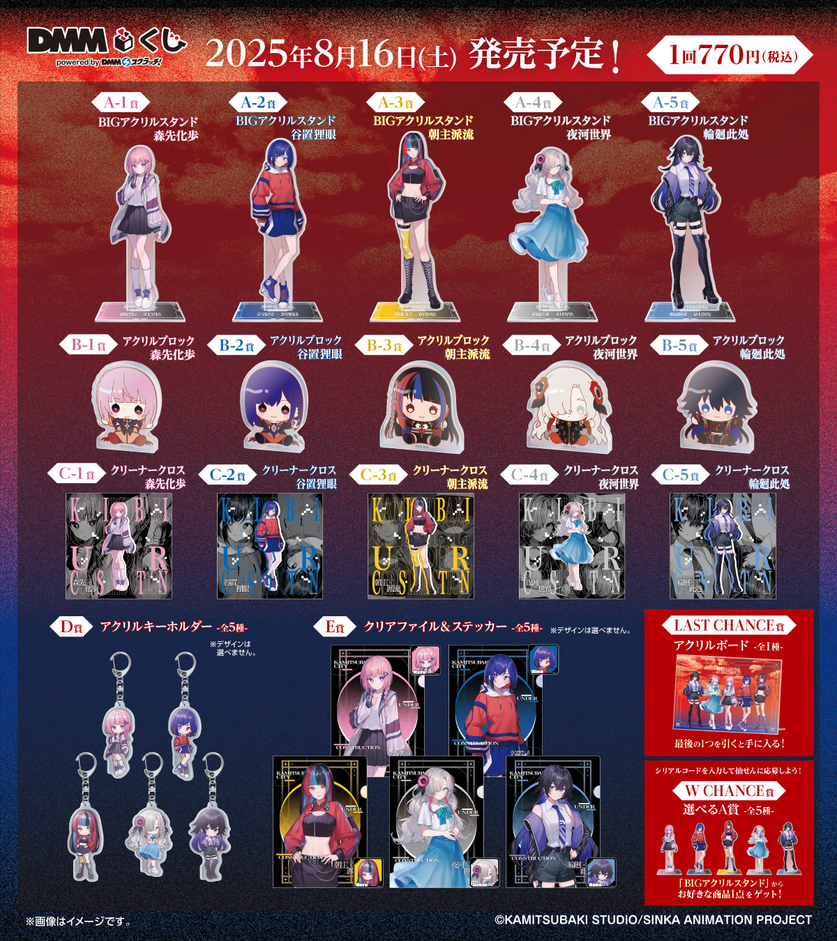 神椿市建設中。　5体セット　新品未開封 TVアニメ『神椿市建設中。』 クリアカードコレクションガム